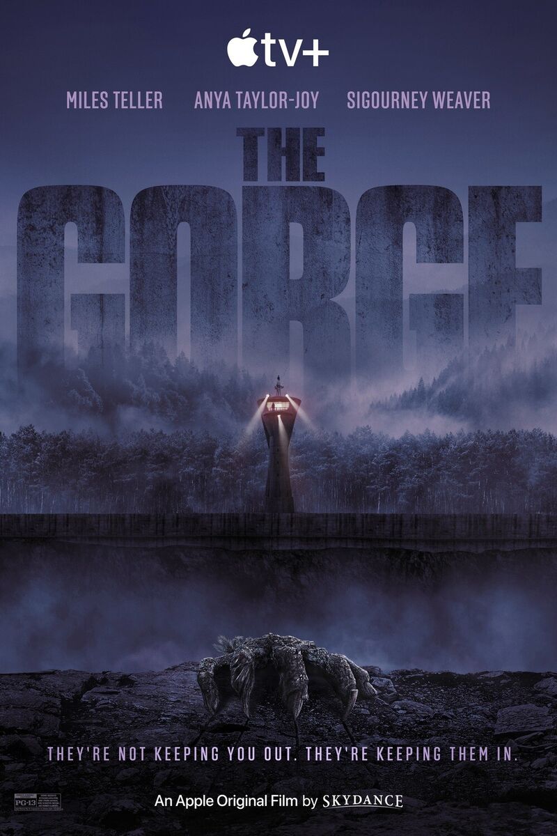 The Gorge 2025 Movie Poster Wall Art 11x17" 24x36" 27x40" Miles Teller Poster